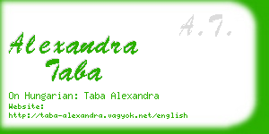 alexandra taba business card